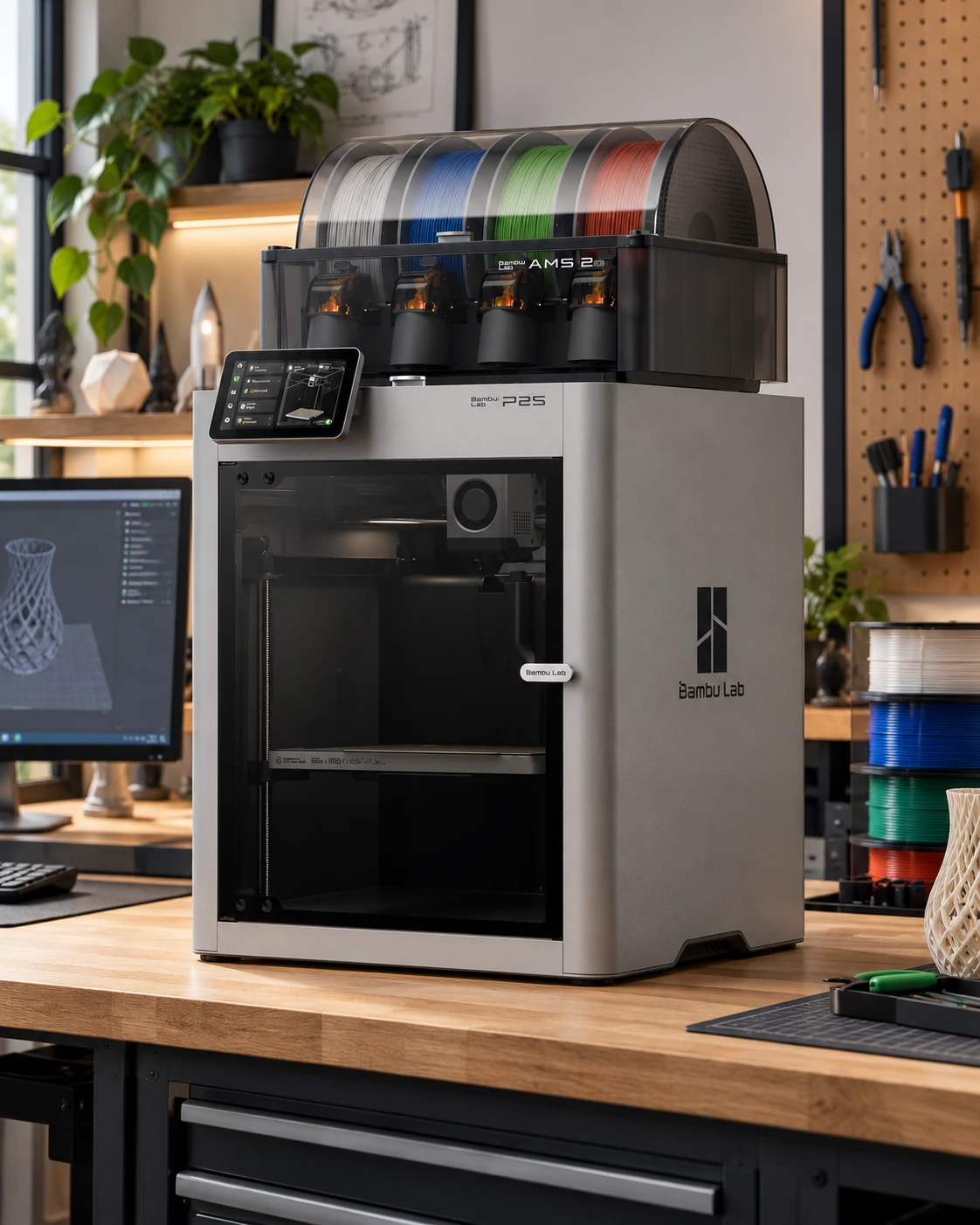 Bambu Lab-printer in een werkplaats